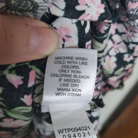 J. Jill Cottagecore Quarter Sleeve Floral Print Blouse Size XS - Picture 7 of 9